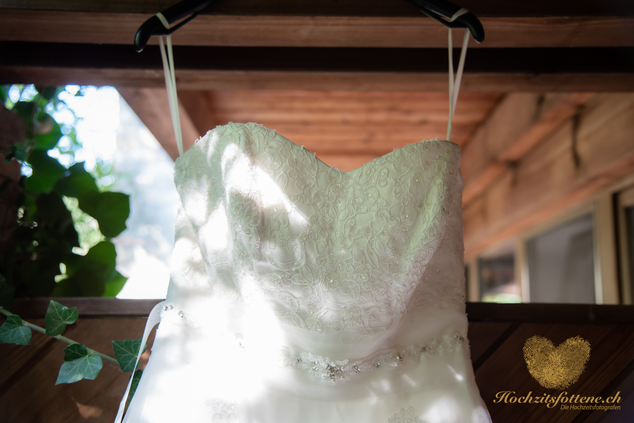 Hochzeitkleid am nächsten Tag