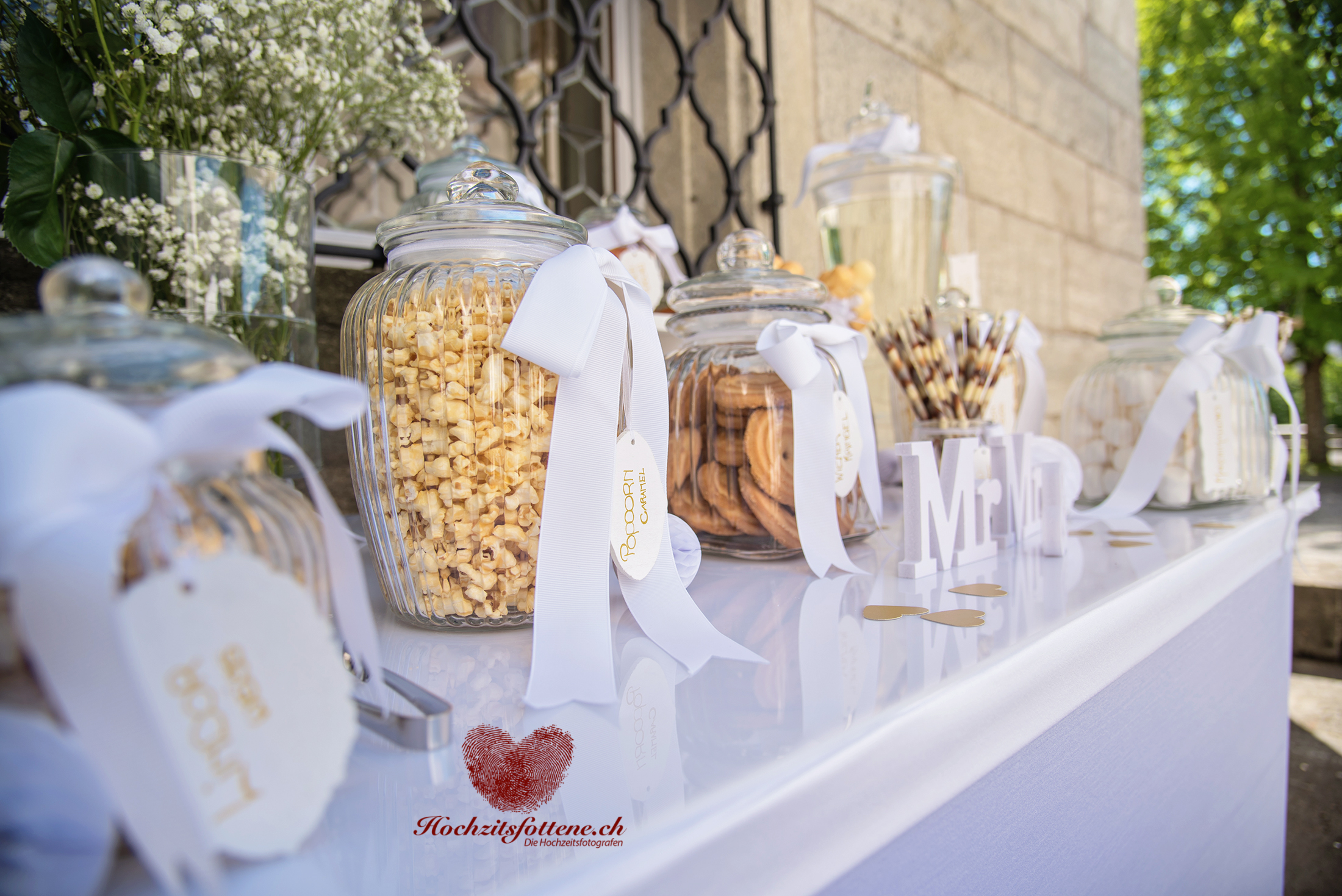 Candybar an der Hochzeit.