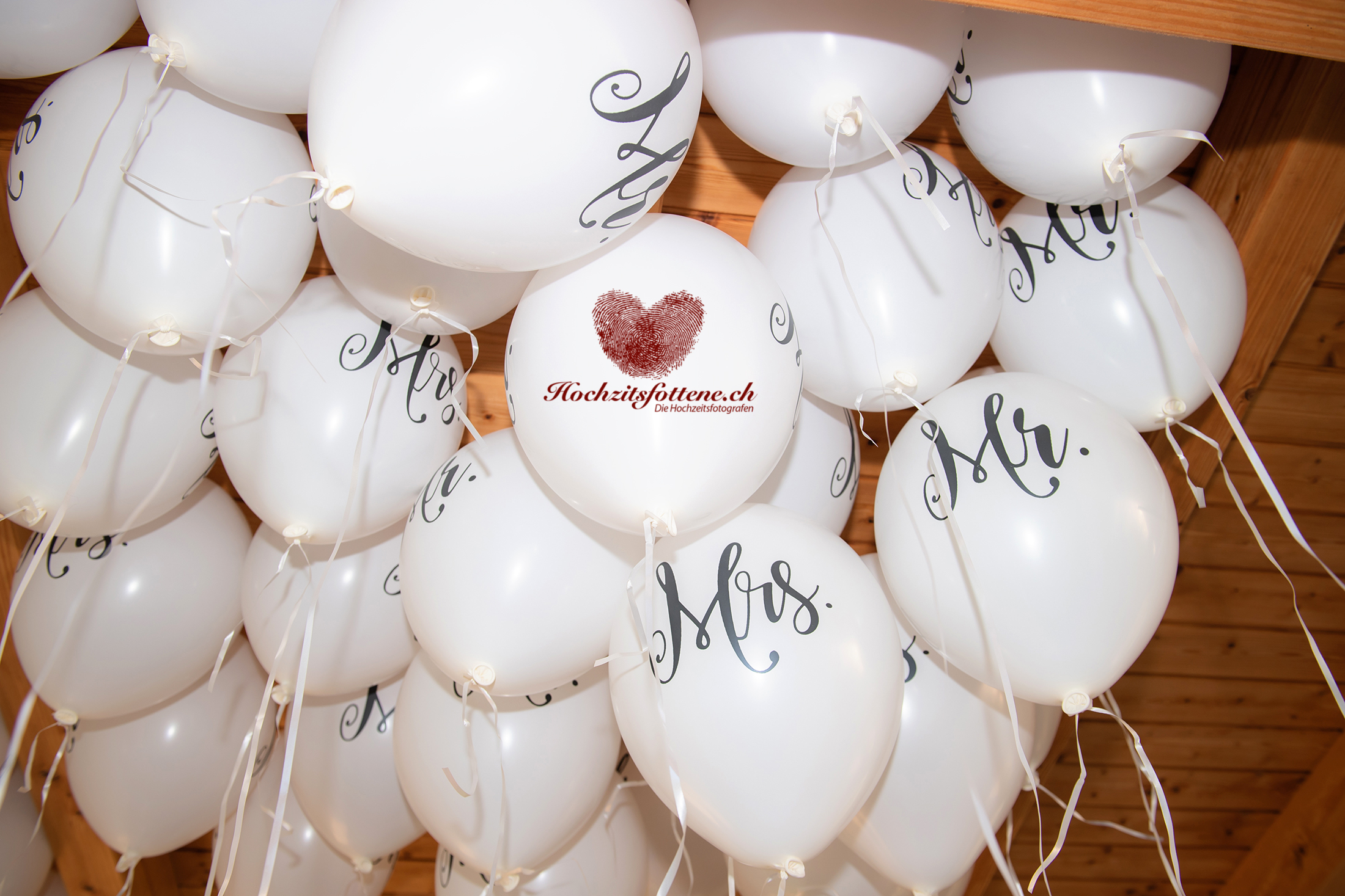 Hochzeitsdeko mit Ballons